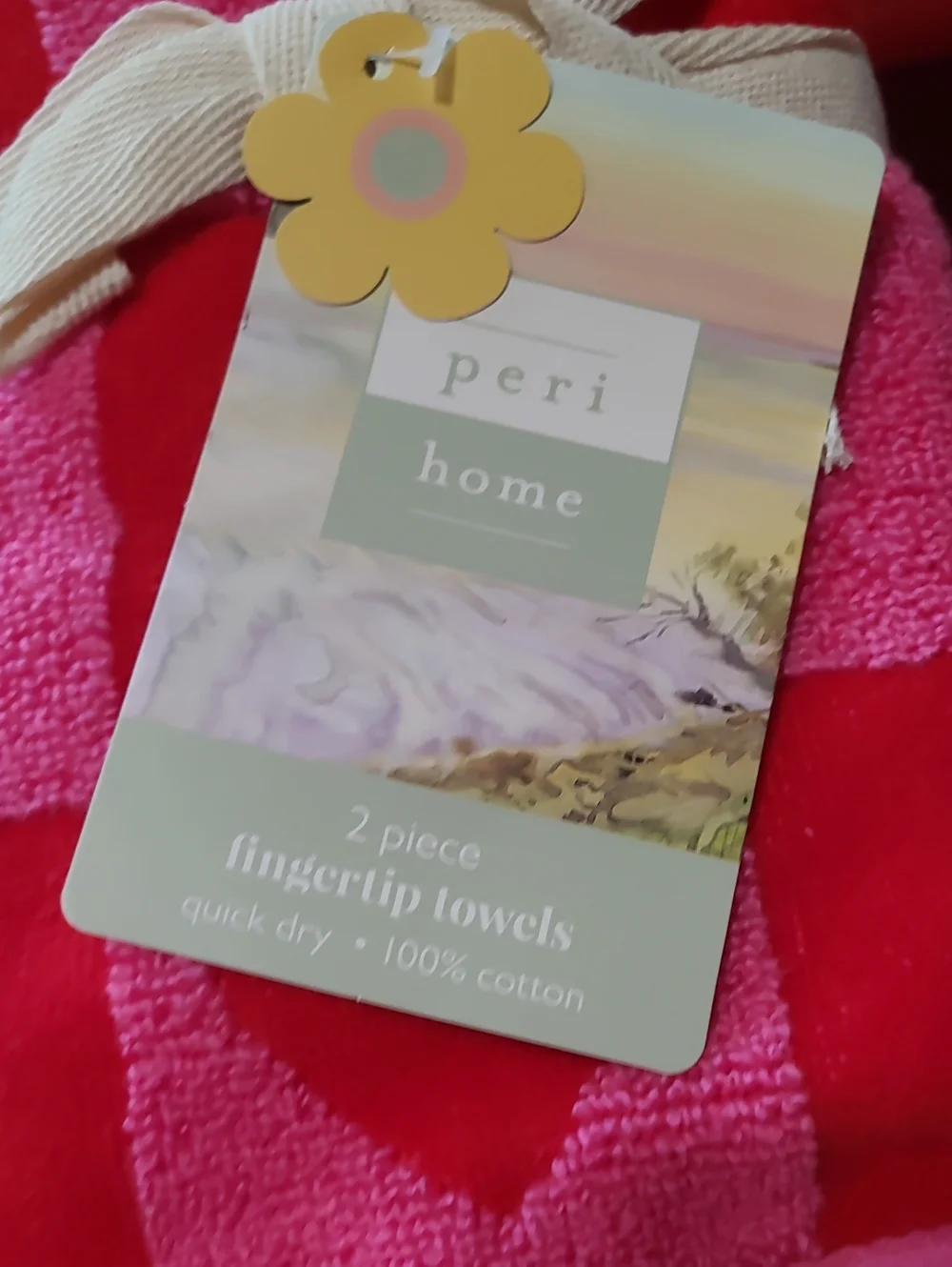 Peri Home Game Of Love Checkerboard Towel Set